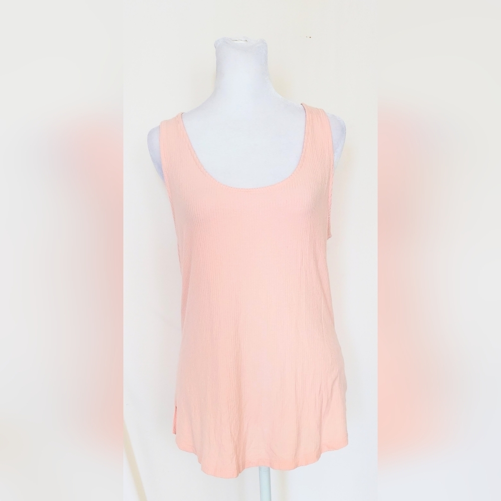 Candies Sarah Hyland Ladder Back Tank Top Pink Size XL
